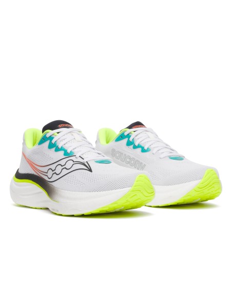 Saucony Ride 19 WHITE/CITRON