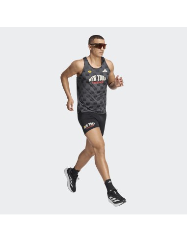 ADIDAS Adizero NYC Running Singlet GREY