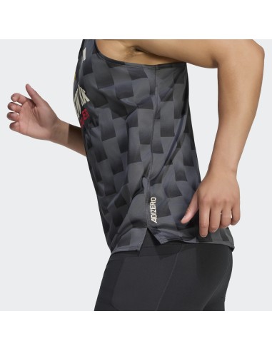ADIDAS Adizero NYC Running Singlet GREY