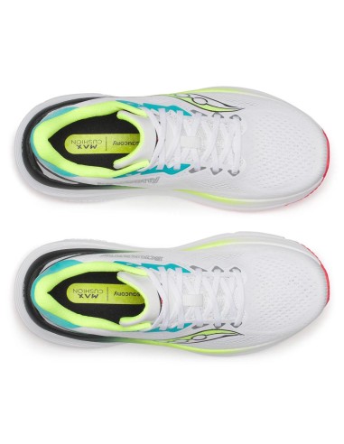 SAUCONY GUIDE 19 WHITE/CITRON