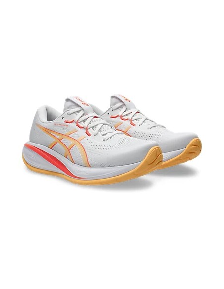 ASICS GEL-CUMULUS 28 Mujer White/Orange Glow