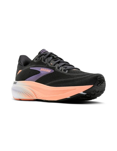 Brooks Ghost 17 Mujer Black/Mulled Grape/Peach