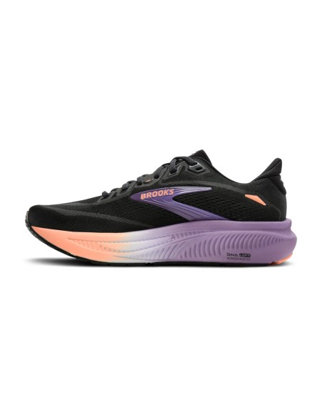 Brooks Ghost 17 Mujer Black/Mulled Grape/Peach