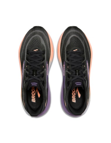 Brooks Ghost 17 Mujer Black/Mulled Grape/Peach